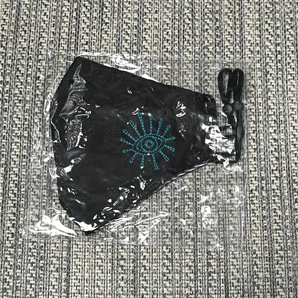 Johnny Was Embroidered Evil Eye Face Mask